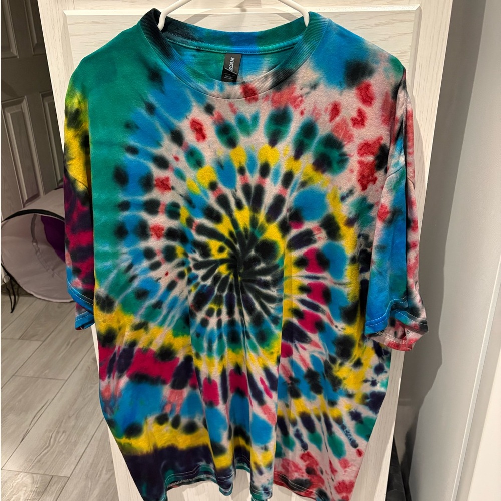 Gildan Multicolor Tie-Dye Heavy Cotton Unisex T-Shirt